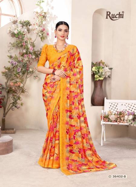 Vanilla 11 By Ruchi Chiffon Printed Sarees Wholesale Shop In Surat